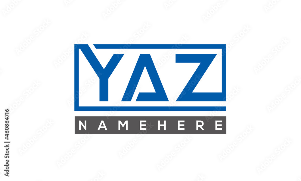 YAZ creative three letters logo YAZ creative three letters logo