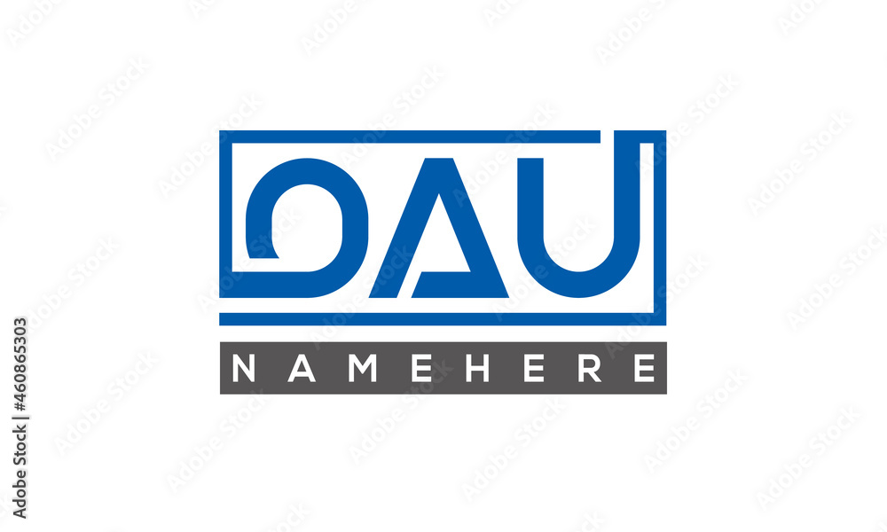 OAU creative three letters logo OAU creative three letters logo
