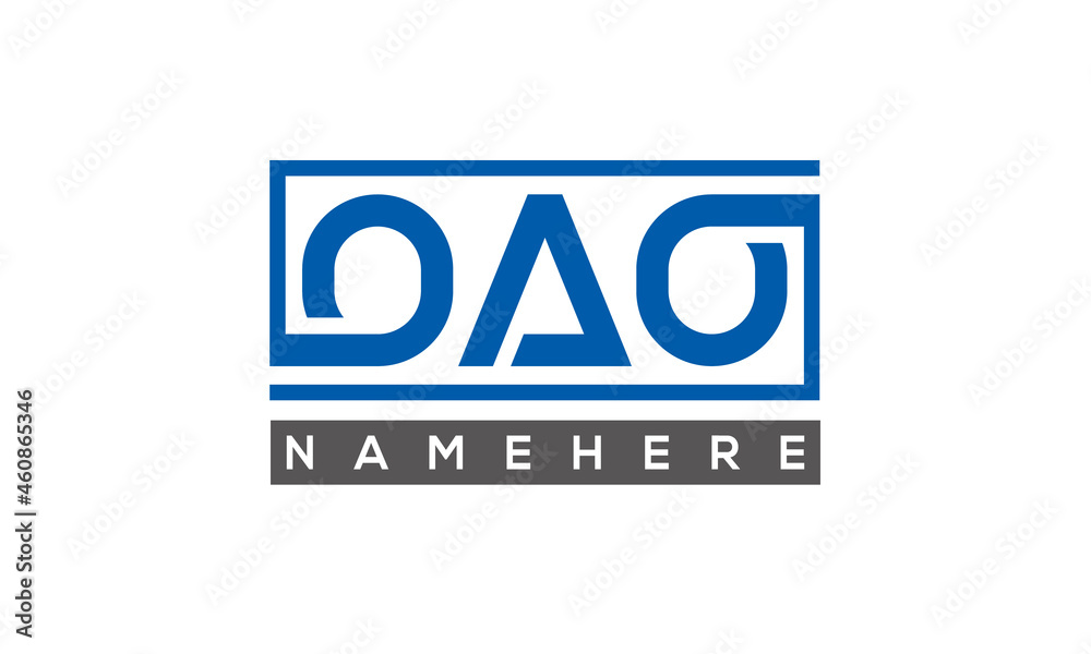 OAO creative three letters logo OAO creative three letters logo