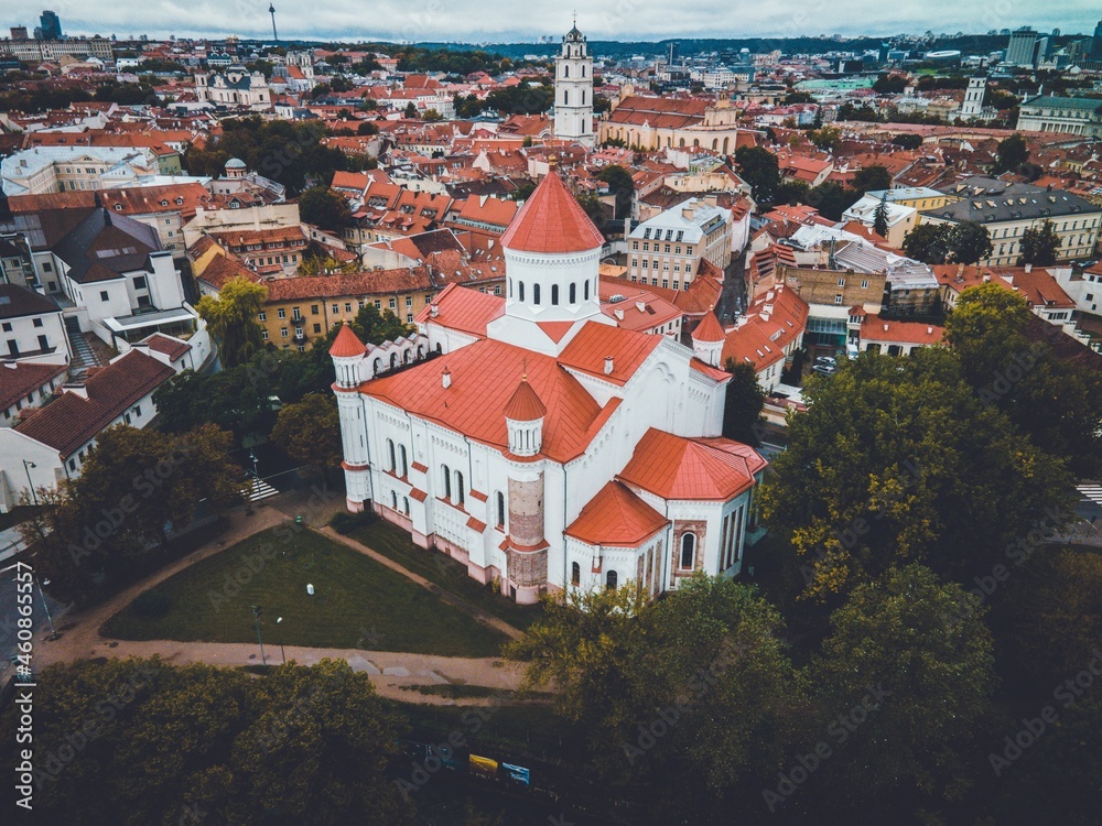 Orthodox Cathedral of the Theotokos by Drone in Vilnius