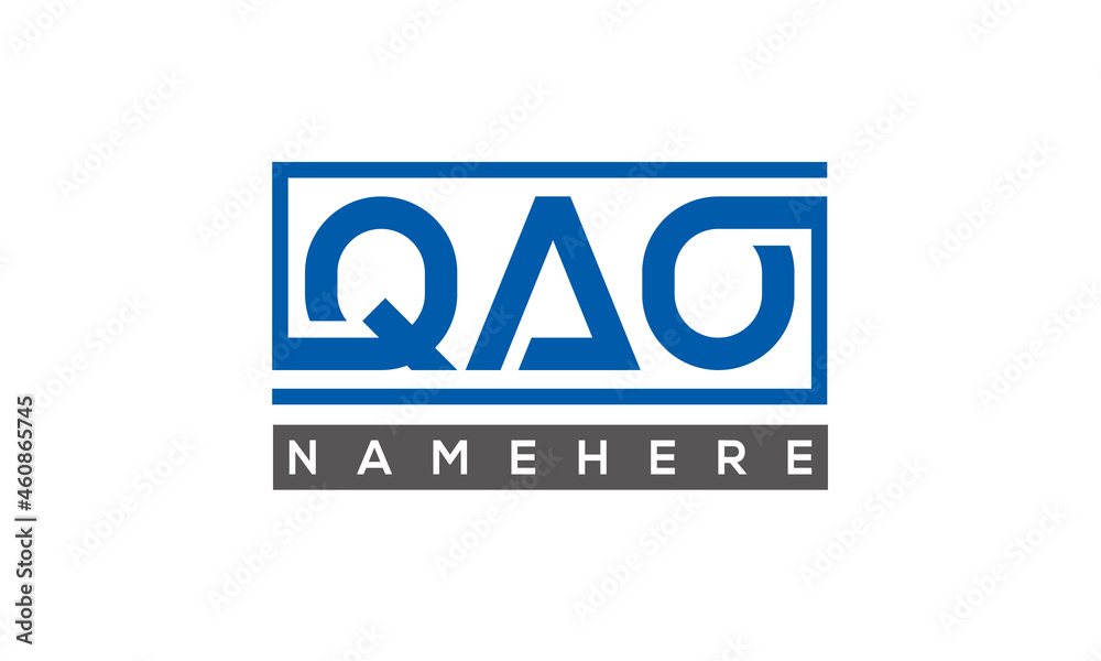 QAO creative three letters logo QAO creative three letters logo