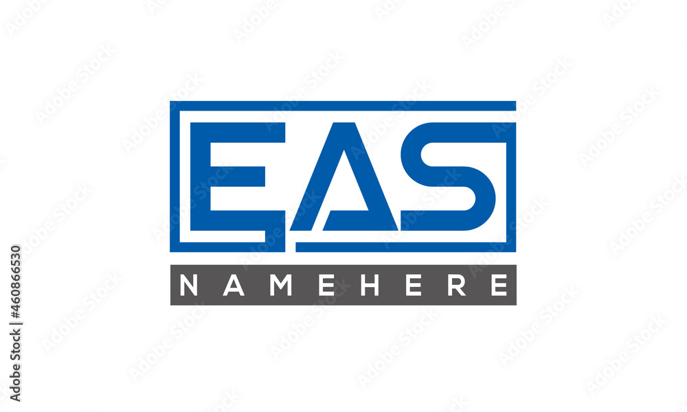 EAS creative three letters logo EAS creative three letters logo