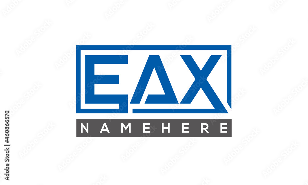 EAX creative three letters logo EAX creative three letters logo
