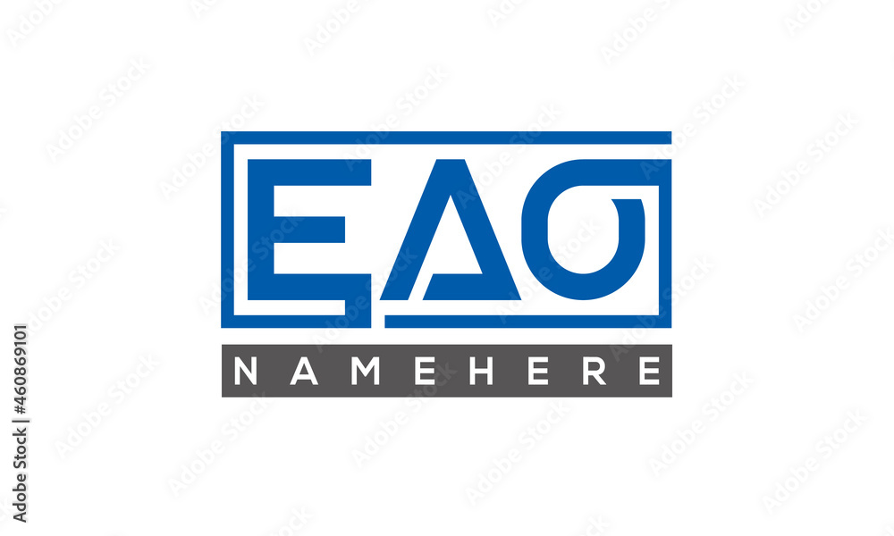 EAO creative three letters logo EAO creative three letters logo