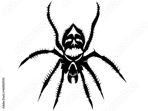 Spooky Spider HD Vector Illustration Transparent Background photo