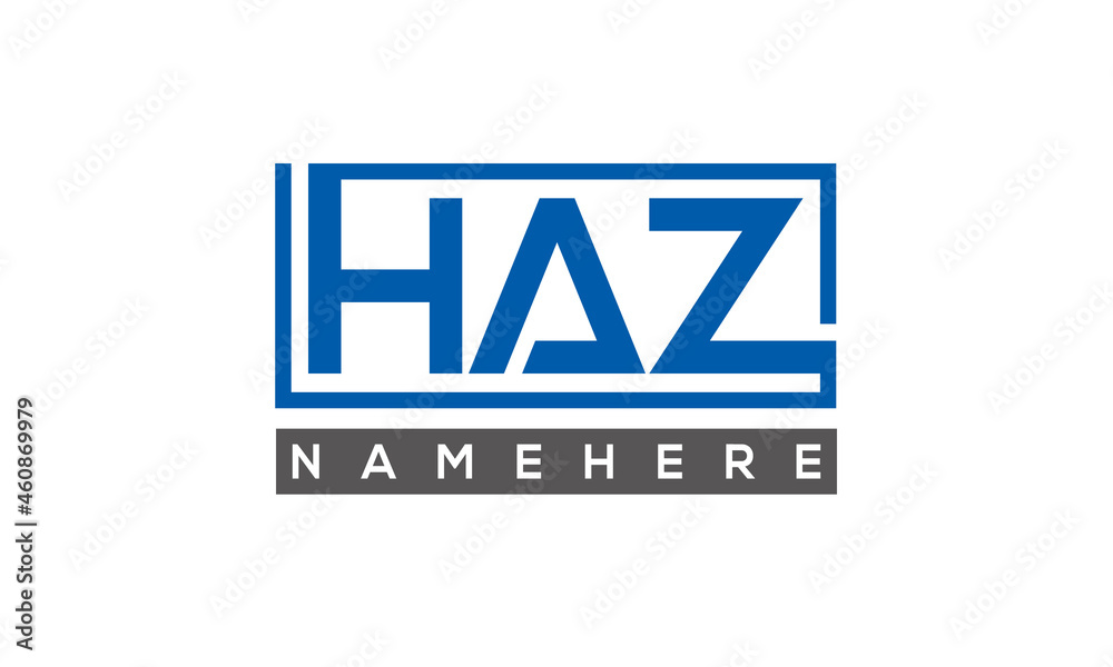 HAZ creative three letters logo HAZ creative three letters logo