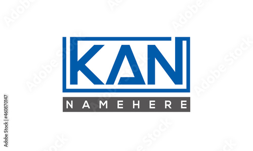 KAN creative three letters logo