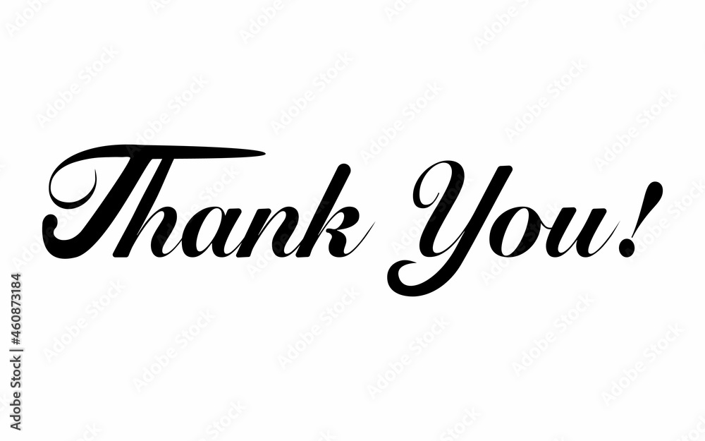 Thank You Text On White Background Stock Vector Adobe Stock thank-you-text-on-white-background-stock-vector-adobe-stock