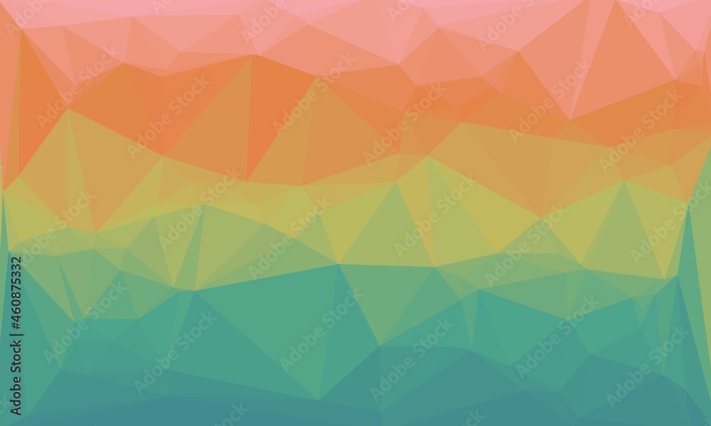 Obraz premium vibrant abstract multicolored background with poly pattern