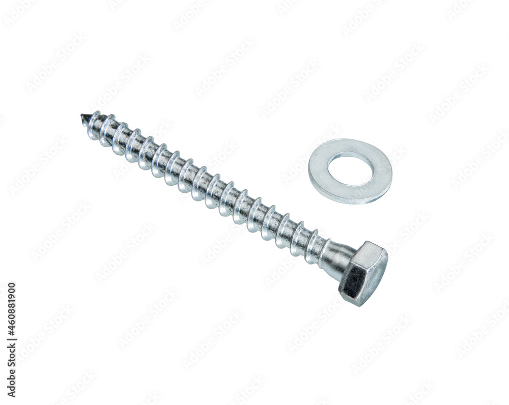 Self Tapping metal screws Close-up. Self Tapping metal screws Close-up.