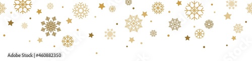 seamless snow stars falling down