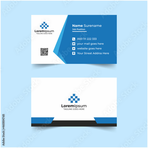 Professional Minimalis Clean Business Card Design Template