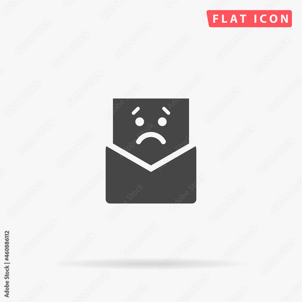 Bad News, Sad Message flat vector icon. Hand drawn style design illustrations Bad News, Sad Message flat vector icon. Hand drawn style design illustrations