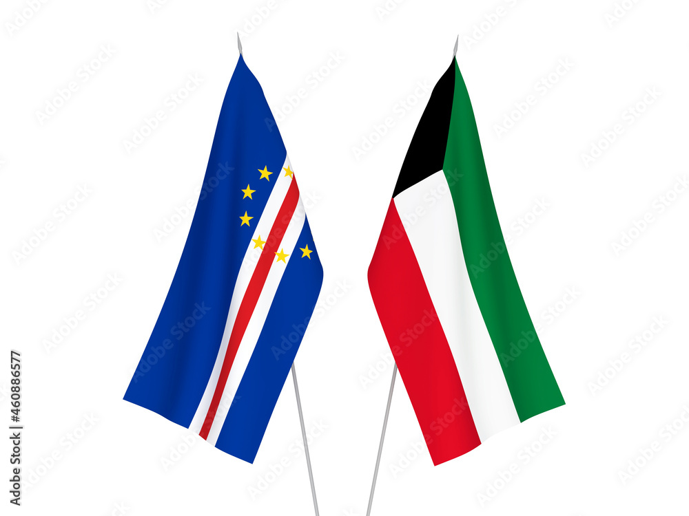 Kuwait and Republic of Cabo Verde flags