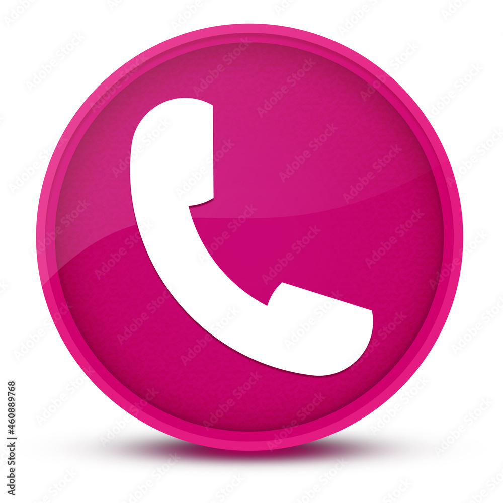 Phone luxurious glossy pink round button abstract Phone luxurious glossy pink round button abstract