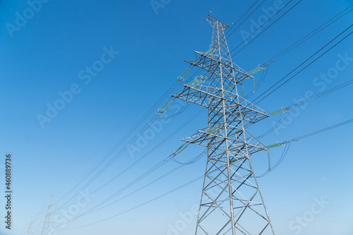 Details of high voltage electric power lines.