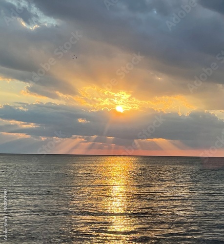 glorious sunset Lake Superior