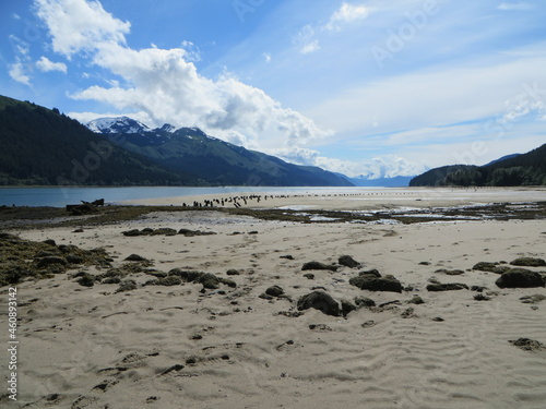 Juneau beach ruins