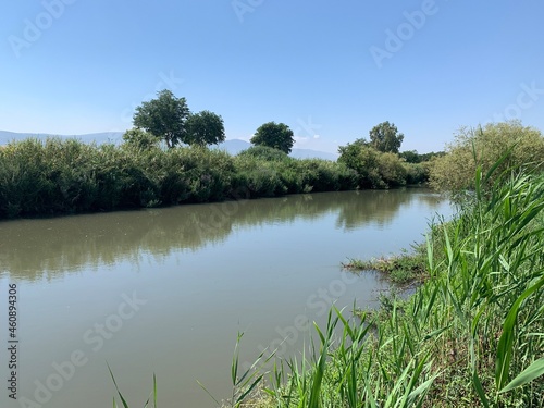 Clear day on the Jordan River