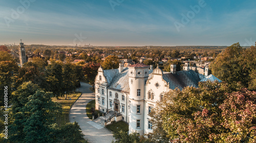 A palace in an autumn aura 