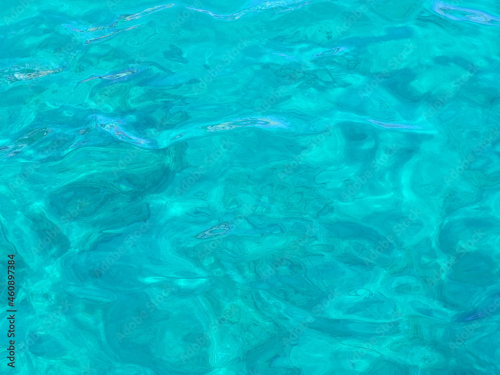 Beautiful clear blue water in Mediterranean Sea