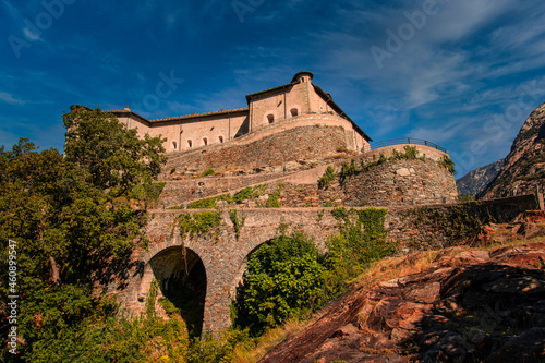 Quadro su tela Overview of the Forte di Bard