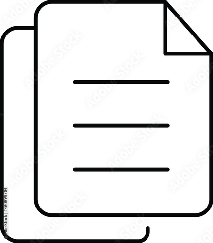 Duplicate file Isolated Vector icon which can easily modify or edit

