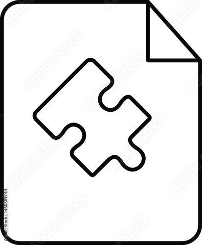 Puzzle File Isolated Vector icon which can easily modify or edit

