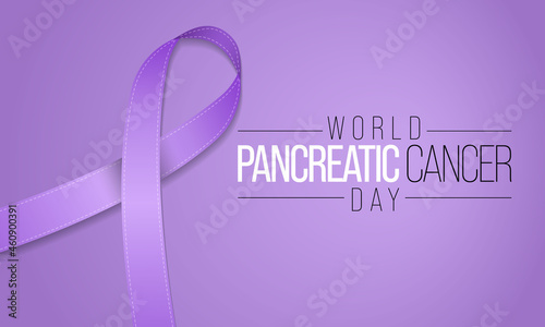 World Pancreatic Cancer day is observed every year in November.  is a disease in which malignant cells form in the tissues of the pancreas. Vector illustration
