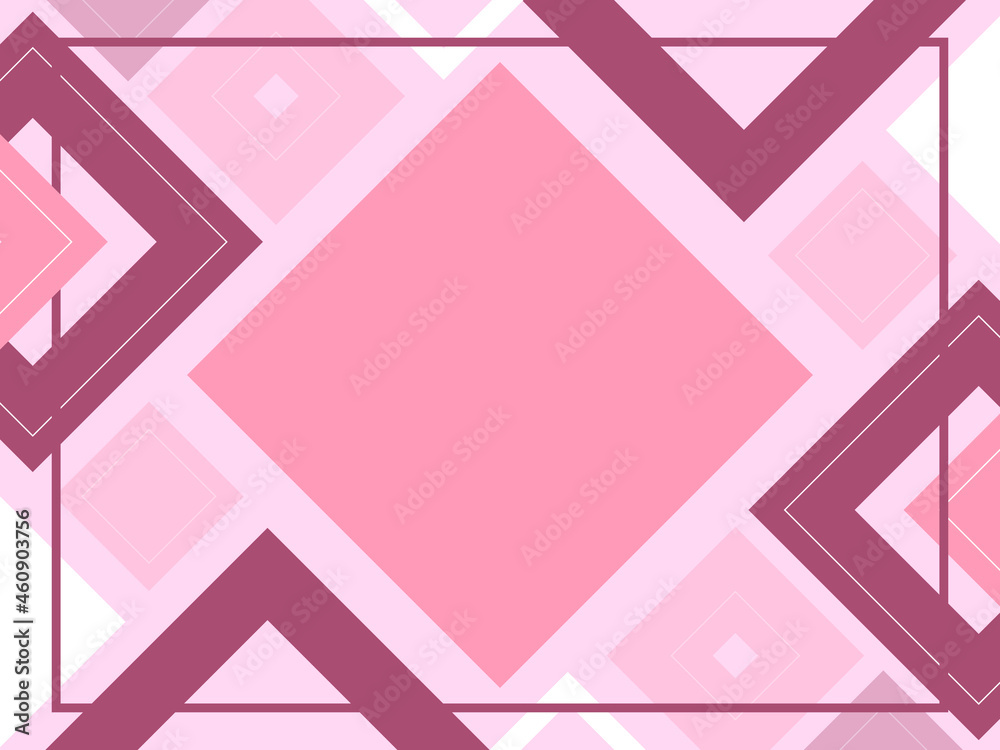 Abstract geometric pink background made from squares, shape pattern, rose gold template with copy space, modern layout, vector with place for text Abstract geometric pink background made from squares, shape pattern, rose gold template with copy space, modern layout, vector with place for text