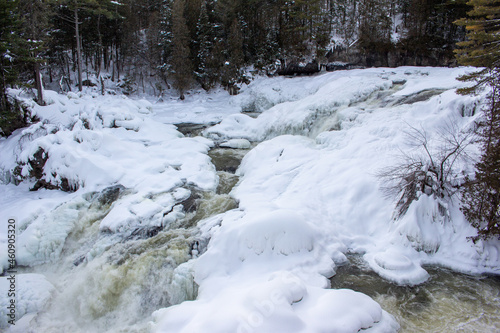 Chutes de Plaisance, QC, Canada in Winter