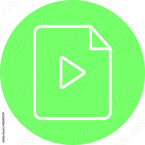 Video File Isolated Vector icon which can easily modify or edit