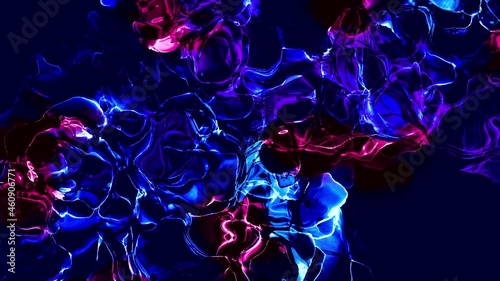 Blue and pink abstract background, liquid texture motion video, fluid dissolving effect, luxury dye in the water