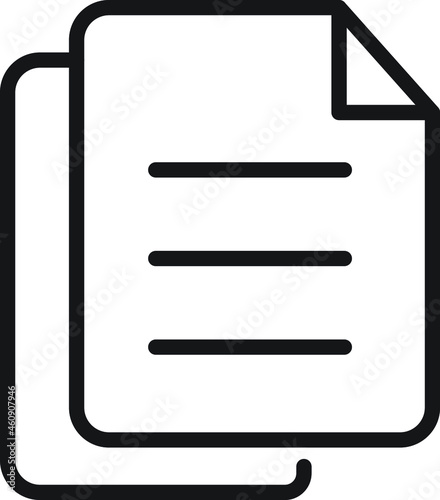 Duplicate file Isolated Vector icon which can easily modify or edit

