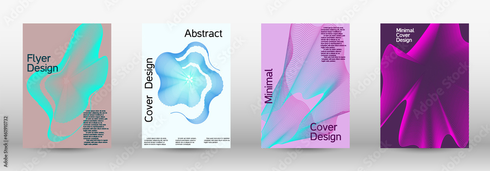 Modern design template. Creative background from abstract lines