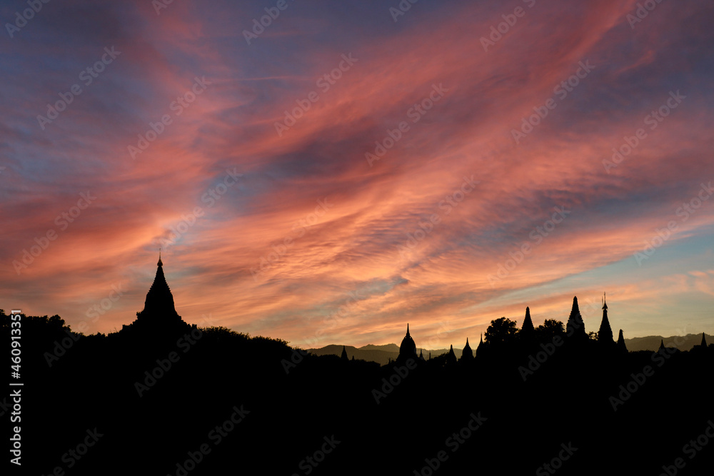 Obraz premium Bagan Sunset