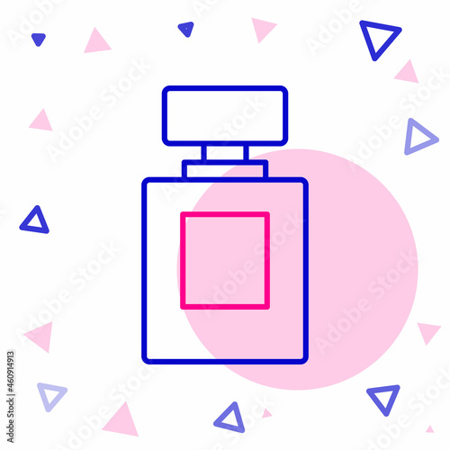 Line Perfume icon isolated on white background. Colorful outline concept. Vector