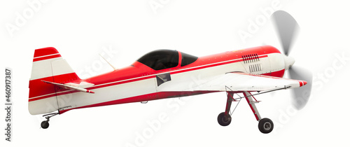 Aerobatic sports aircraft with pistot engine photo