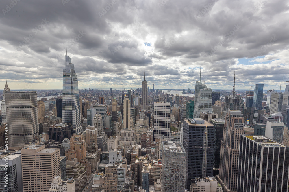 September 2021 New York City Manhattan midtown buildings skyline