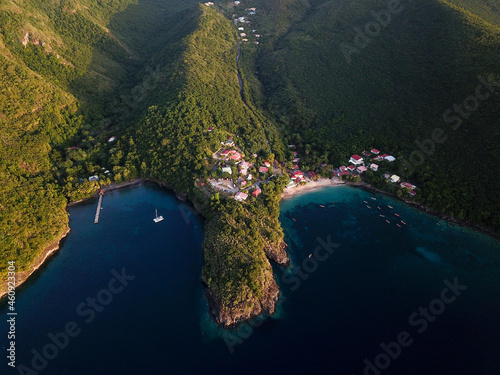 view of beaches inmartinique france