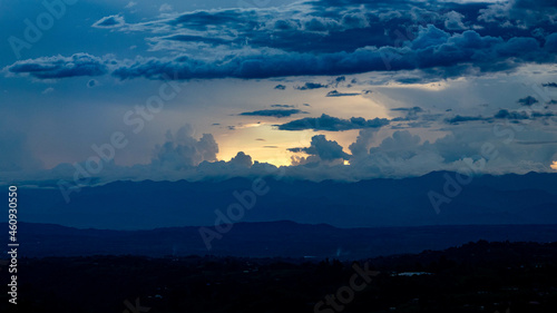 sunrise over the mountains