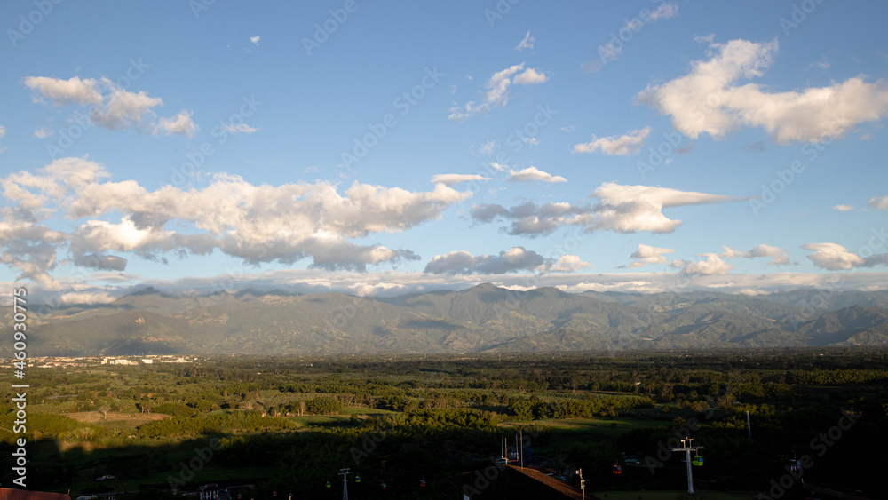 Valley and the mountains in Colombia Valley and the mountains in Colombia