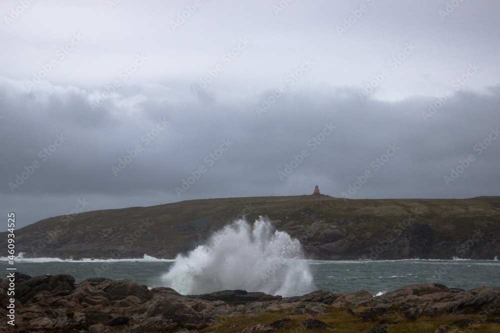 storm over the sea