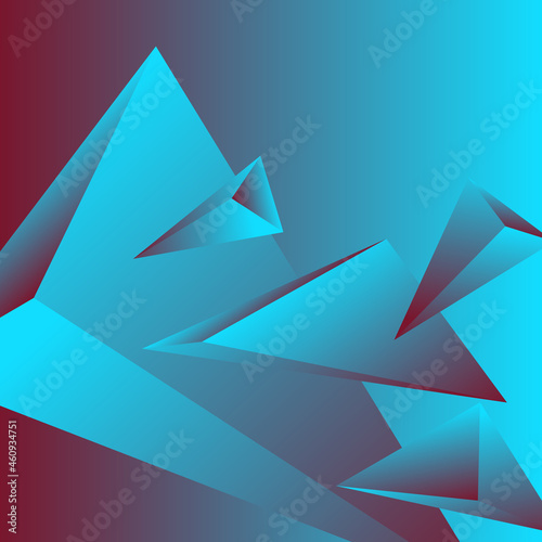 polygon, abstract colorful, burgundy, blue gradient wallpaper background