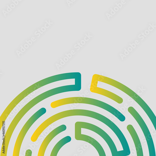 abstract, modern, shapes, circle, multicolor, green, yellow, gray gradient wallpaper background vector illustration