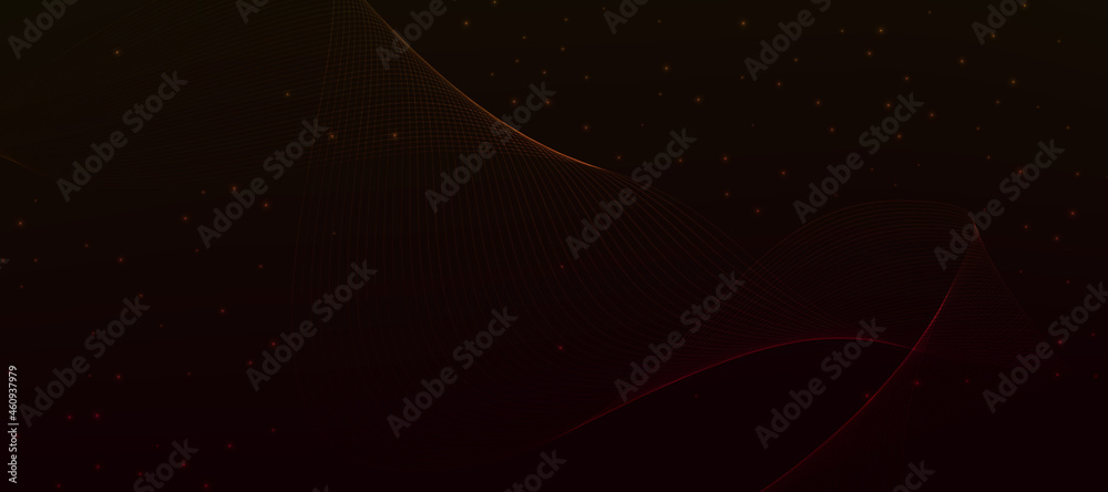 Abstract wave orange, red, gradient wallpaper background