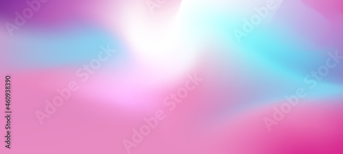 Abstract blurred gradient background. Colorful smooth banner template. Mesh backdrop with bright colors. Vector	
