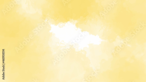 Yellow watercolor background for textures backgrounds and web banners design