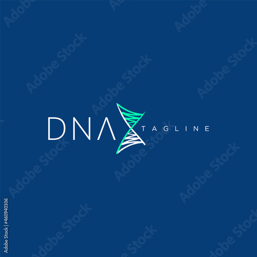 DNA. Logo template.
