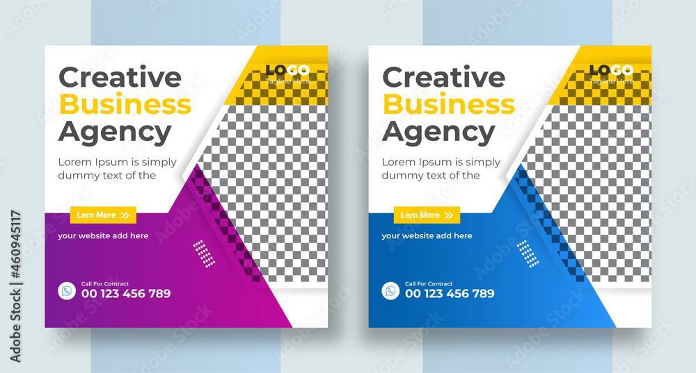 Modern Social square web banner for social media post template design, Facebook Post, Instagram Post template Modern Social square web banner for social media post template design, Facebook Post, Instagram Post template